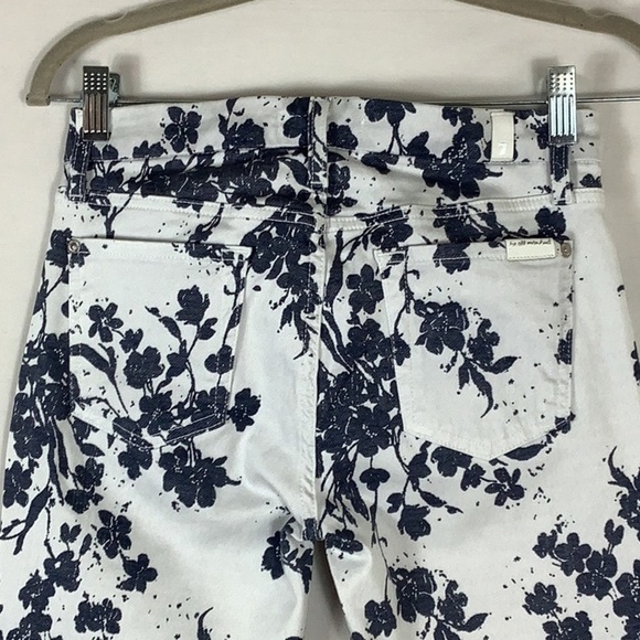7 For All Mankind Denim - 7 for all Mankind Ankle Floral Skinny Jeans